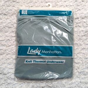 Vintage Lady‎ Manhattan Ankle Length Drawer Knit Thermal Underwear Size L